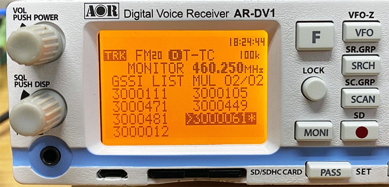 AR-DV1 and AR-DV10 activation key for TETRA GSSI Pro feature